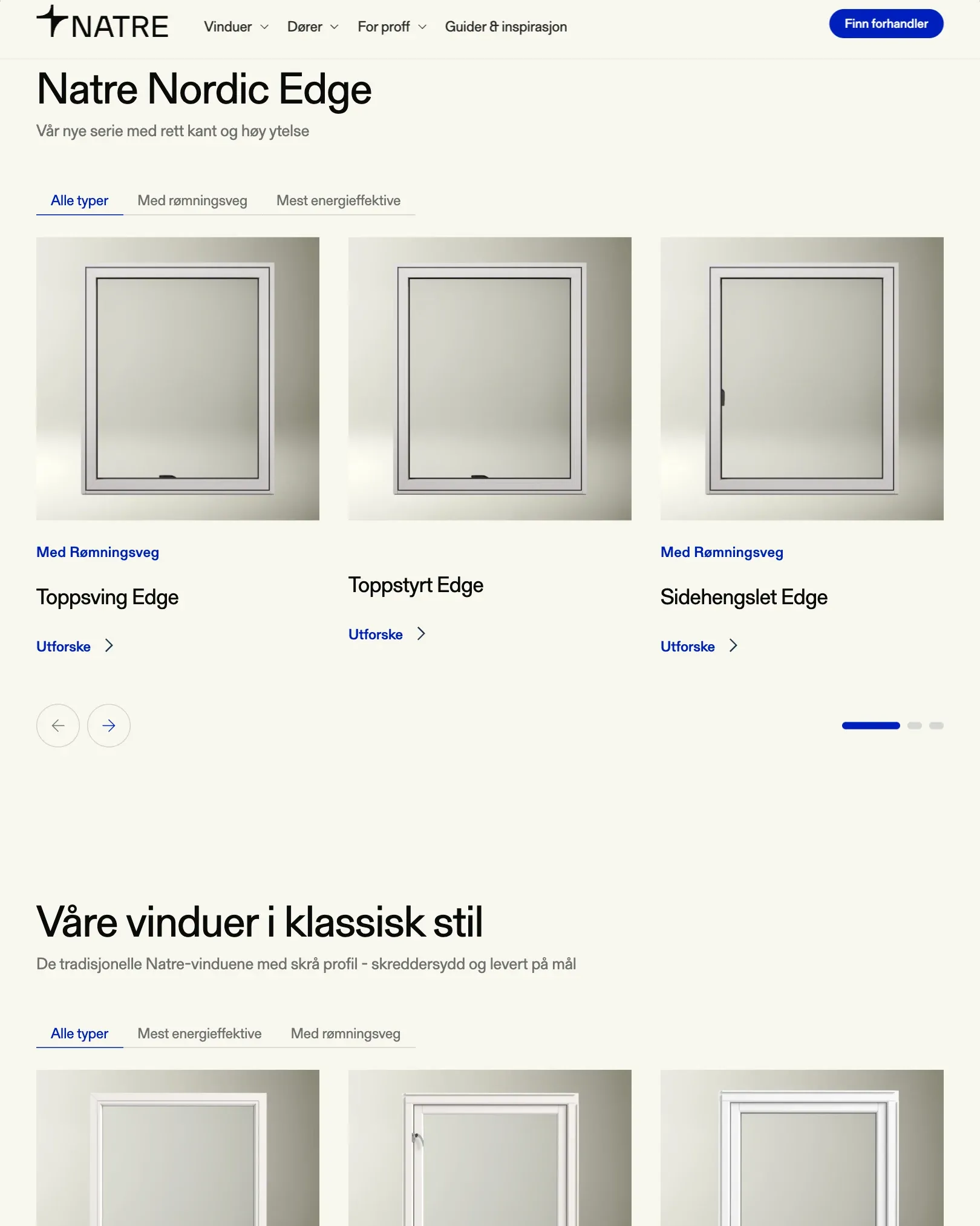 Samma typ av lista hos Natre